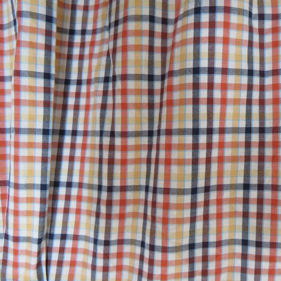 IZOD* Men's Short Sleeve Button Down Curved Hem Chest Pocket Plaid Shirt~Size XL - Picture 11 of 11